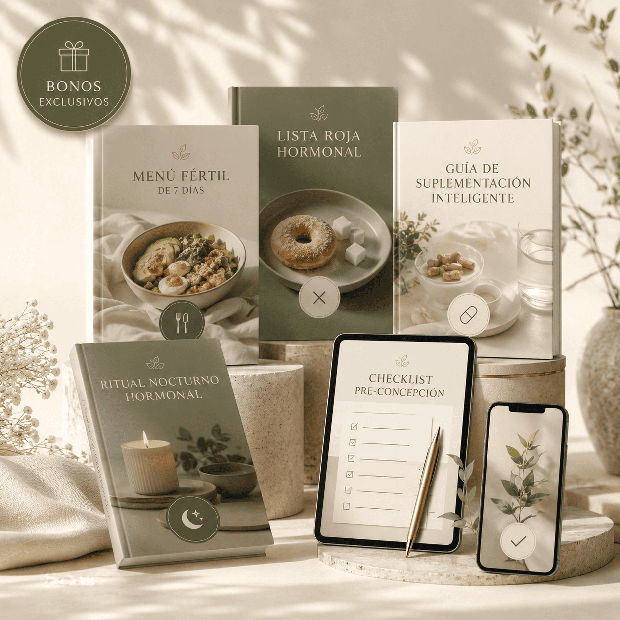 Bonos premium incluidos en el Método Óvulo 90